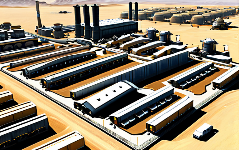 Base Development & Resource Management**

"A strategic view of a thriving Top War base, fully upgraded buildings gleaming under a warm desert sun, resource convoys actively moving. Factories are producing, defensive structures are ready. User interface elements display metal, oil, and food reserves. Focus on smart resource planning and efficient base layout. Safe for work, appropriate content, fully clothed characters. Professional, family-friendly, perfect anatomy, correct proportions, natural pose. High quality."

**