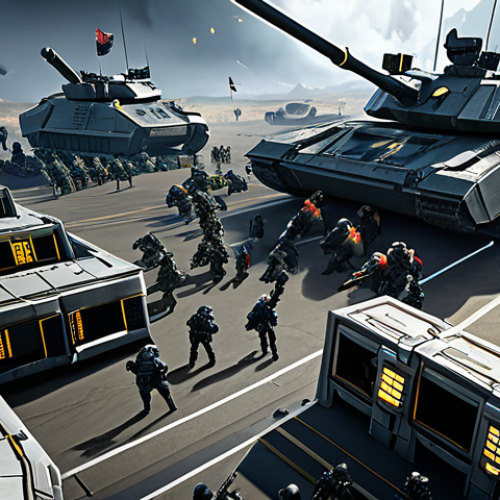 Home 18 top war 통합 서버 공략 - United Server Battle**
"An epic battle scene in Top War, showcasing diverse military units clashing...