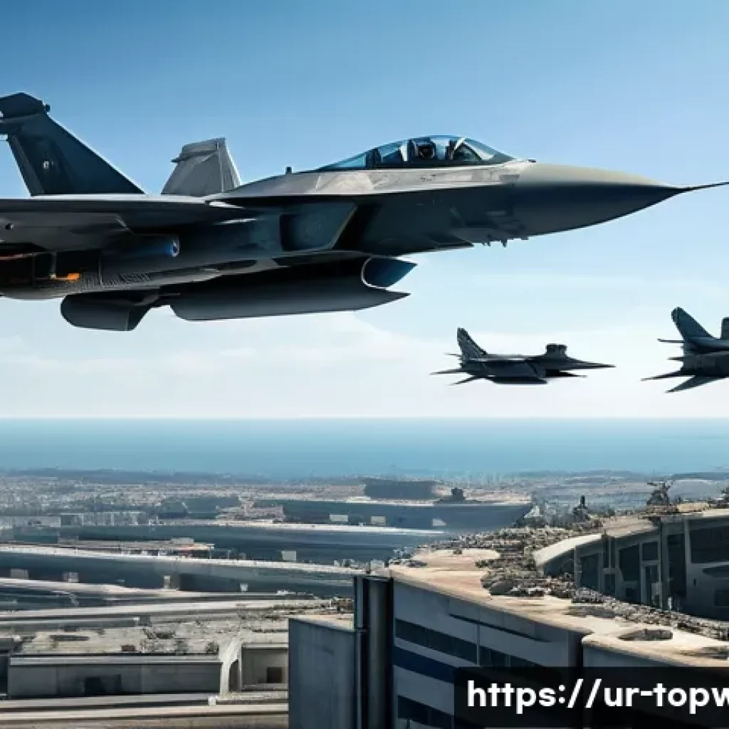 top war 병영 업그레이드 - "A highly advanced, futuristic military barracks building stands tall, emanating a powerful aura. In...